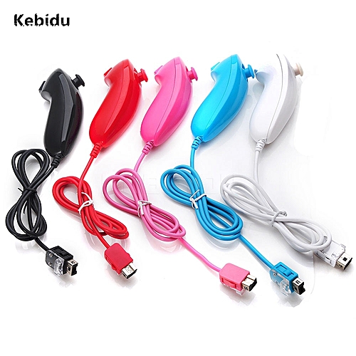 WII: CONTROLLER - GENERIC - NUNCHUK - VARIOUS COLORS (NEW)